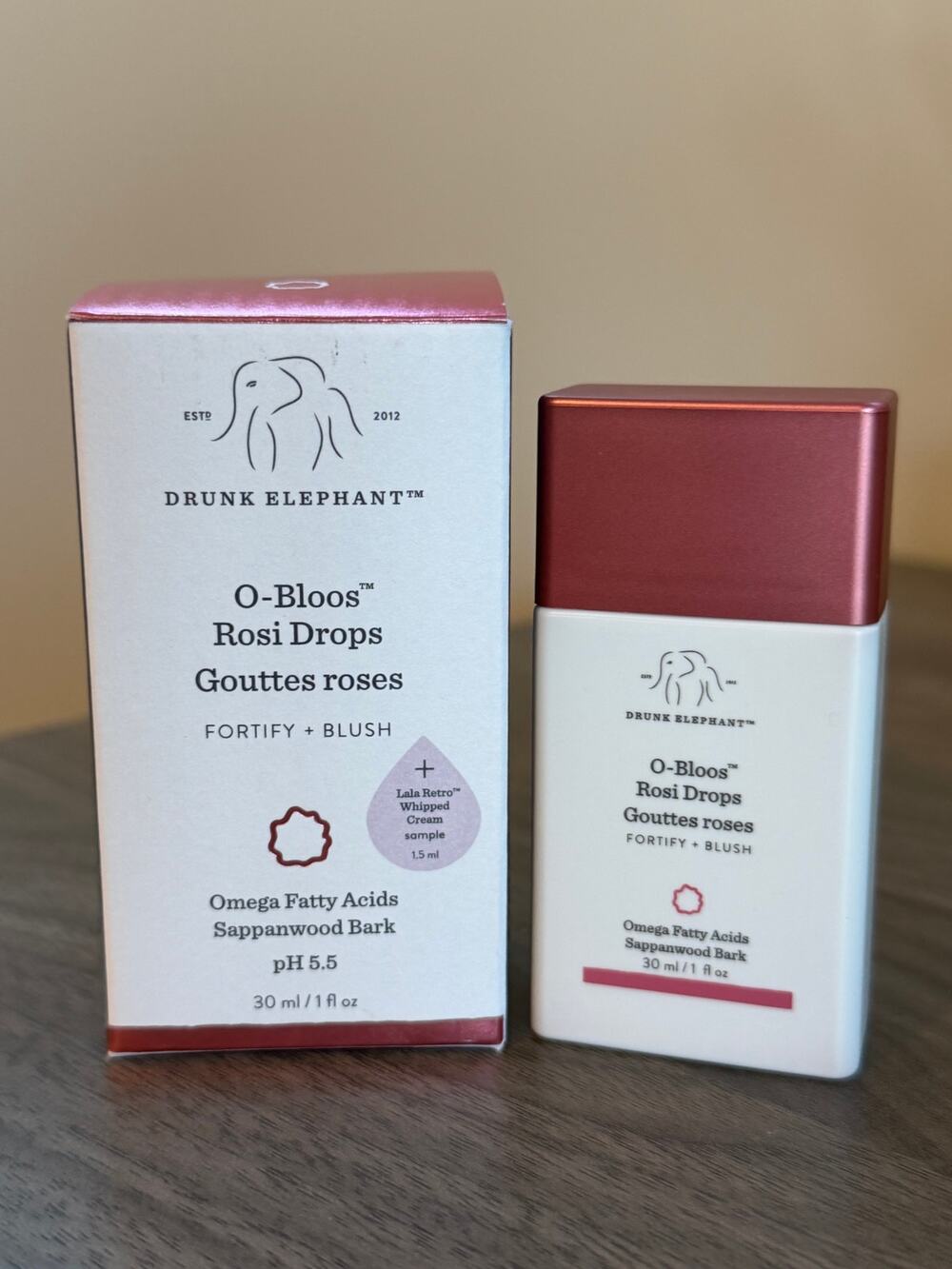 Drunk Elephant O-Bloos Rosi Glow Drops 30ml 1oz NEW in Box